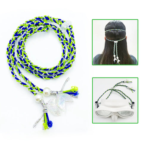 Dive Mask Handmade Braided Rope Freediving Scuba Diving Mask Adjustable Plaited Strap Replacement Snorkeling Swimming Goggles