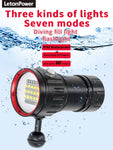 NEW LED Diving Light Highlight Torch  20000Lumens Tactical Diving Flashlight Underwater 100M Waterproof  Video  Camera Light