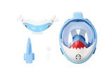 Children Cartoon Diving Mask Swimming Full Face Snorkeling Mask  Boys Girls Underwater Scuba Anti Fog Snorkel Set Equipment Kids