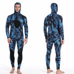 2024 Neoprene Scuba Diving wetsuit1.5/ 3MM Winter Warm  Men Hood Surfing Front Zipper Snorkeling Spearfishing Hooded Diving Suit