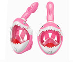 Children Cartoon Diving Mask Swimming Full Face Snorkeling Mask  Boys Girls Underwater Scuba Anti Fog Snorkel Set Equipment Kids