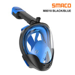 Scuba Diving Mask, Full Face, Anti Fog, Underwater, Wide View Snorkel, Waterproof Swimming Masks, Camera Mount, Adult Youth