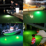 18W 45W DC 12V Green White Blue Yellow IP68 Aluminum High Power LED Fish Attracting Bait Submersible Underwater Fishing Light