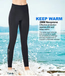 2mm Neopren Neoprenanzug für Männer und Frauen, kältebeständig, warme Taucherhose, weibliche Schnorchel-Leggings, Segeln, Surfen, Winter-Schwimmanzug, Badehose