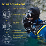 NORTH EDGE Mens Smart Watch Professional Dive Computer Watch Scuba Diving NDL (No Deco Time) 50M Altimeter Barometer Compass New