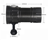 NEW LED Diving Light Highlight Torch  20000Lumens Tactical Diving Flashlight Underwater 100M Waterproof  Video  Camera Light