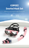 COPOZZ Professional Diving Scuba Mask No Fogging Snorkeling Scuba Dive Glasses Seal Diving Tempered Glass Mask Goggles Men Women