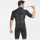 SBART 2MM Neoprene Wetsuit Men Keep Warm Swimming Scuba Diving Bathing Suit Short Sleeve Triathlon Wetsuit for Surf Snorkeling