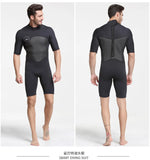 SBART 2MM Neoprene Wetsuit Men Keep Warm Swimming Scuba Diving Bathing Suit Short Sleeve Triathlon Wetsuit for Surf Snorkeling