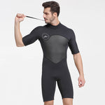 SBART 2MM Neoprene Wetsuit Men Keep Warm Swimming Scuba Diving Bathing Suit Short Sleeve Triathlon Wetsuit for Surf Snorkeling