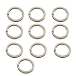 10PC 316 Stainless Steel Water Sport Keychain Keyring Split Ring Loop for Scuba Diving Swimming Diver Camping Gear 20 25 30 MM