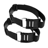 2pcs Scuba Diving Tank Cylinder Strap Weight Webbing Belt with Buckle Black