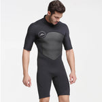 SBART 2MM Neoprene Wetsuit Men Keep Warm Swimming Scuba Diving Bathing Suit Short Sleeve Triathlon Wetsuit for Surf Snorkeling