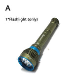 2024 new 8000LM high power Waterproof Diving Flashlight T6 L2 Underwater light 3 Modes 18650/26650 Scuba Flash Light