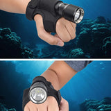 2021 Nylon Scuba Diving Flashlight Gloves Underwater Photography Equipment For Hunting Water Sports 4 Models  Diving Flashlight