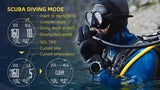 NORTH EDGE Mens Smart Watch Professional Dive Computer Watch Scuba Diving NDL (No Deco Time) 50M Altimeter Barometer Compass New