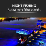 18W 45W DC 12V Green White Blue Yellow IP68 Aluminum High Power LED Fish Attracting Bait Submersible Underwater Fishing Light