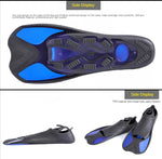 Entry-level Swimming Snorkeling Flippers Short Frog Shoes and Diving Duck Fins for Water Sports Summer Beach Accessories