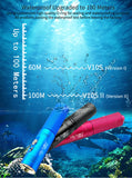 V10S II 1200lm Diving light Scuba 6500K Scuba diving flashlight Underwater 100m dive torch Submarine light Night dive freediving