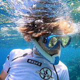 Snorkel Diving  Essential Equipment: Snorkeling Respirator - swimming and breathing freely in water.