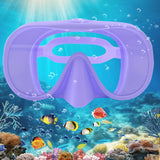 Diving facial mirror, anti -fog 180 ° snorkeling facial mirror, deep water diving mask diving goggles with respiratory tube