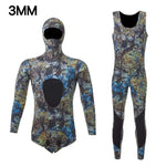 2024 Neoprene Scuba Diving wetsuit1.5/ 3MM Winter Warm  Men Hood Surfing Front Zipper Snorkeling Spearfishing Hooded Diving Suit