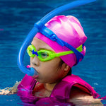 Swim Training Snorkel Center-Mount Front ComfortableMounted Silicone Mouthpiece Junior Swimmers Equipment For Adult Youth Kid