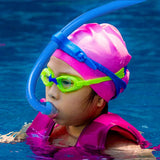 Swim Training Snorkel Center-Mount Front ComfortableMounted Silicone Mouthpiece Junior Swimmers Equipment For Adult Youth Kid