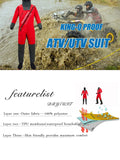 Waterproof Dry Suit One-piece Drysuit Wading for Kayak Canoe ATV/UTV Water Sport Wader Finn-Trail Men Women Drysuit