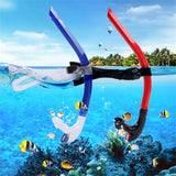 Front Head Silicone Snorkel Breathing Swimming Tube For Training Scuba Diving Under Water Snorkling Breathing Diving Equipment