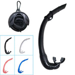 Roll Up Silicone Snorkel Swimming Swim Snorkel with Hanging Buckle Comfortable Breathing Tube for Snorkeling