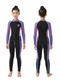 2.5mm Thermal Keep Warm Diving Suit Snorkeling Surfing Swimming Suit Boy Girl Diving Clothes Kids Neoprene Split Wetsuit