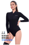 2mm Women's Surfing Diving Swimwear Neoprene Keep Warm Split Wetsuit Long Sleeve Snorkeling Scuba Dive Suit Pink White Swimsuit