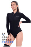 2mm Women's Surfing Diving Swimwear Neoprene Keep Warm Split Wetsuit Long Sleeve Snorkeling Scuba Dive Suit Pink White Swimsuit