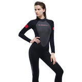 Wetsuit for Men Women One-piece Scuba Diving Suit 3MM Neoprene Long Sleeve Snorkeling Surfing Swimsuit for Girls Sun Protection