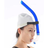 Swim Training Snorkel Center-Mount Front ComfortableMounted Silicone Mouthpiece Junior Swimmers Equipment For Adult Youth Kid