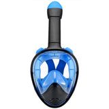 Full Face Snorkel Mask Snorkeling with Camera Mount 180 Degree Panoramic View Anti-Fog Anti-Leak Snorkeling Set for Adult Kids