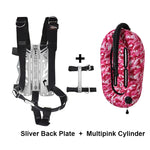 30LBS Scuba Tech Diving BCD for Travel Backmount Donut Wing with Single Cylinder STA Harness Buoyancy Compensators Camouflage