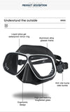 Similar Apollo Mask Diving Mask Aluminum Alloy Frame Configurable Diopter Mask Glasses Scuba Masks Snorkeling Wet Tube Set