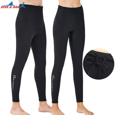 Men Women's 2mm Neoprene Cold Proof Warm Diving Pants Female Snorkeling Leggings Sailing Surfing Winter Swimming Wetsuit Trunks