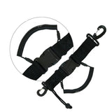 Scuba Diving Dive Canoe Camera Lanyard with Quick Release Buckle and Clips for Under Kayaking Swimming Sports Accessories Black