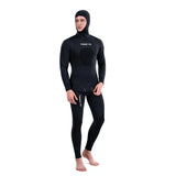 2024 Neoprene Scuba Diving wetsuit1.5/ 3MM Winter Warm  Men Hood Surfing Front Zipper Snorkeling Spearfishing Hooded Diving Suit