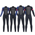 Wetsuit for Men Women One-piece Scuba Diving Suit 3MM Neoprene Long Sleeve Snorkeling Surfing Swimsuit for Girls Sun Protection