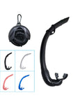 Roll Up Silicone Snorkel Swimming Swim Snorkel with Hanging Buckle Comfortable Breathing Tube for Snorkeling