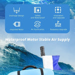 11 Meters Diving ventilators Portable Rechargeable Underwater Waterproof SD-300 Standard Version Scuba Snorkel Hookah Swimming