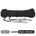 12mm 10mm 12KN(1200KG) Lanyard Outdoor Camping Rope Climbing Hiking Survival Equipment Tent Accessories Rescue Snorkeling Rope