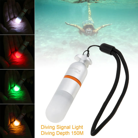 SecurityIng DS01 Underwater 150M Scuba Dive Strobe Beacon Diving Signal Light Night Dive Flashing Marker Light with AAA Battery