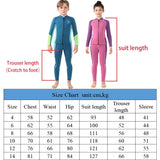 Snorkeling Surfing Swimming Suit Boy Girl Diving Clothes Kids Neoprene Split Wetsuit 2.5mm Thermal Keep Warm Diving Suit