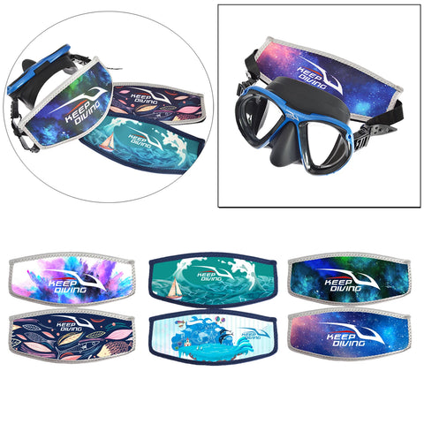 Neoprene Replacement Diving Mask Straps Long Hair Wrapper Protector for Women Men Underwater Scuba Diving Snorkeling Swimming