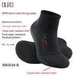 OUZO 3MM Warm Diving Socks Outdoor Sports Surfing Diving Wear-resistant Non-slip Socks Snorkeling Surfing Beach Socks